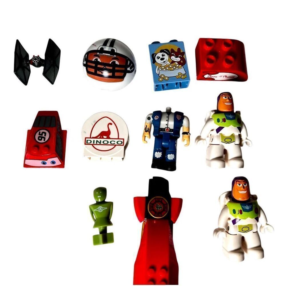Lot of LEGO Toy Story Minifigures, Brick Built Accesories And Bonus Pieces.